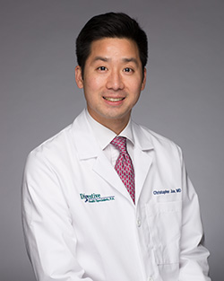 Dr. Jue practices at our Winston-Salem, Thomasville and Kernersville offices. He has privileges at Forsyth Medical Center, Kernersville Medical Center and Thomasville Medical Center.