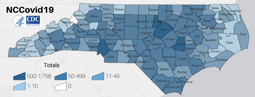 Coronavirus COVID-19 in North Carolina