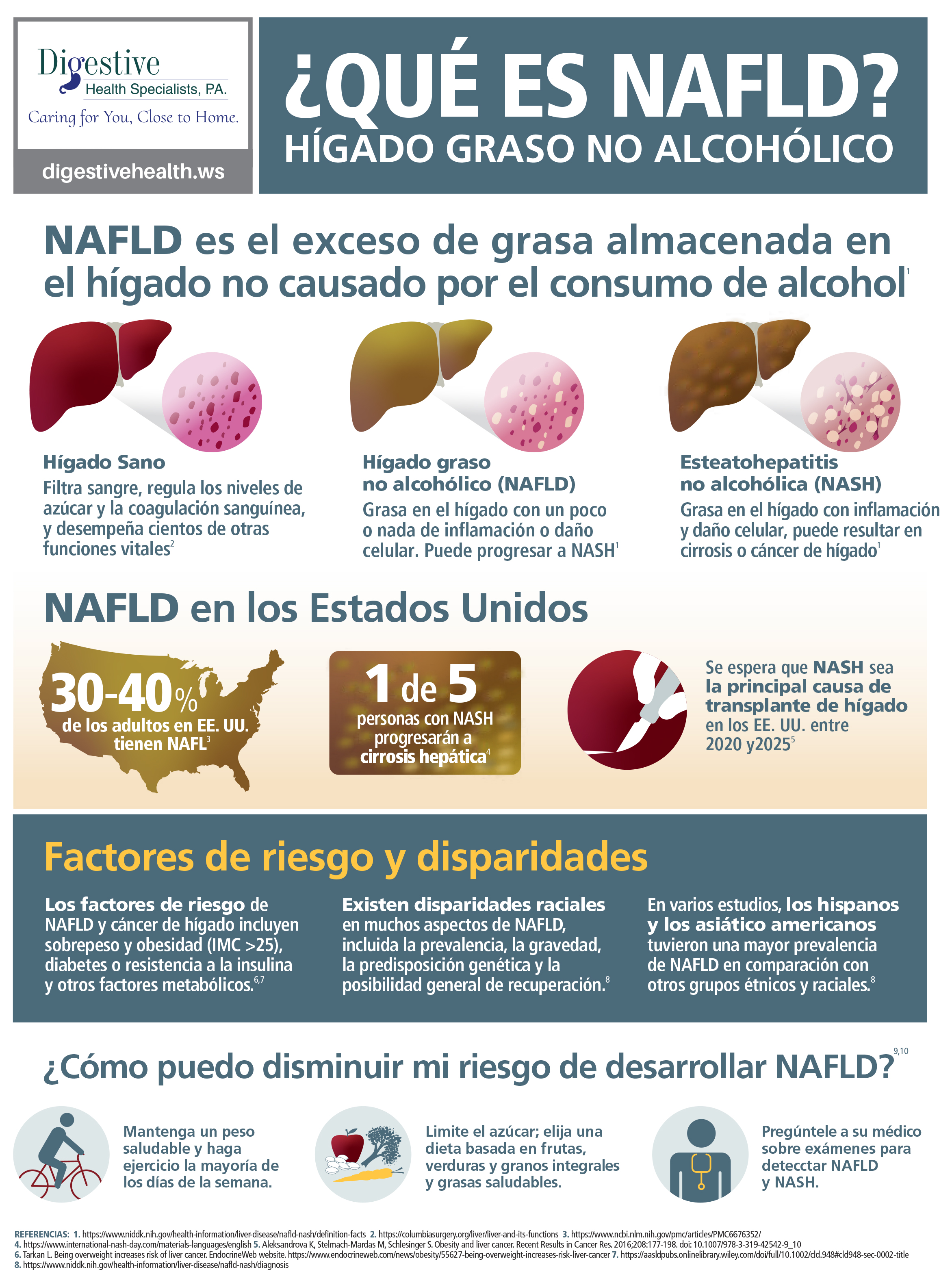 Nonalcoholic fatty liver disease information in Spanish