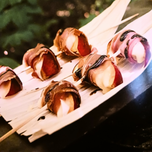 balsamic peach bites for celiac disease and gluten sensitivity